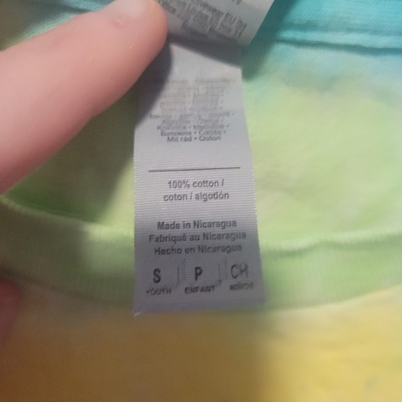 New Caplin Creations Handmade Dimond Rainbow Tie Dye Size Unisex Youth Small - Picture 7 of 7